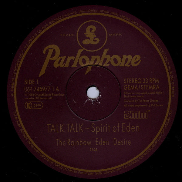 Talk Talk : Spirit Of Eden (LP, Album, DMM)