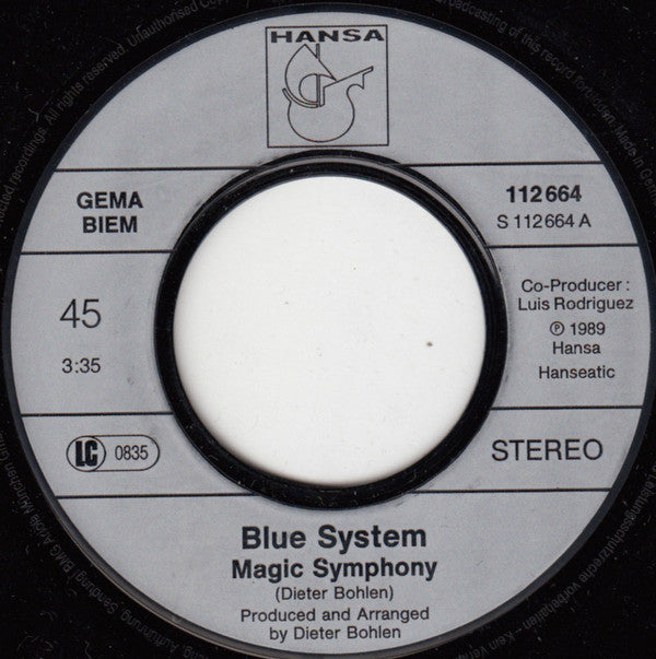 Blue System : Magic Symphony (7", Single)