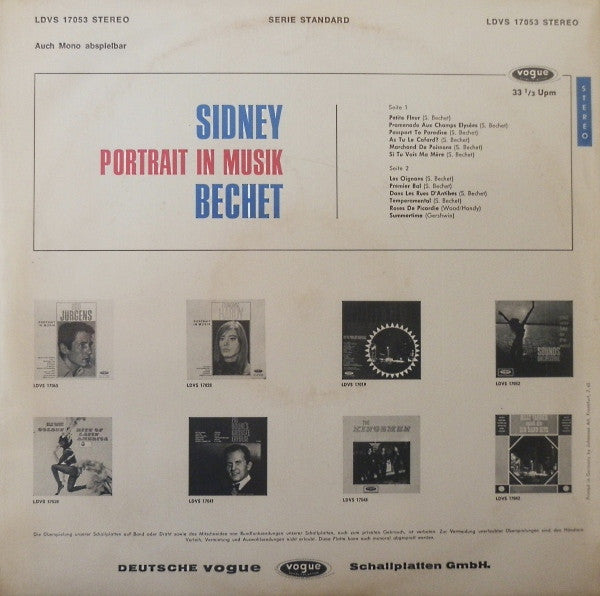 Sidney Bechet : Portrait In Musik (LP, Comp)