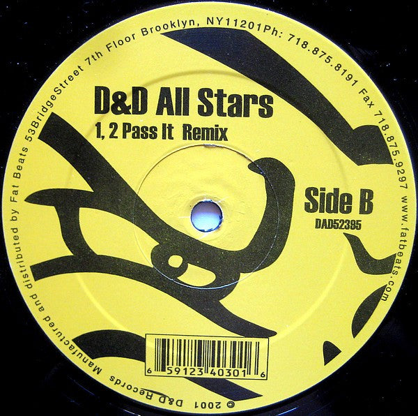 D&D All-Stars : 1, 2 Pass It (Remix) (12", RE)