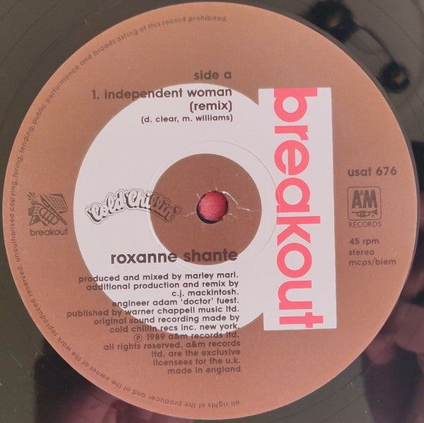 Roxanne Shanté : Independent Woman (Remix) (12")