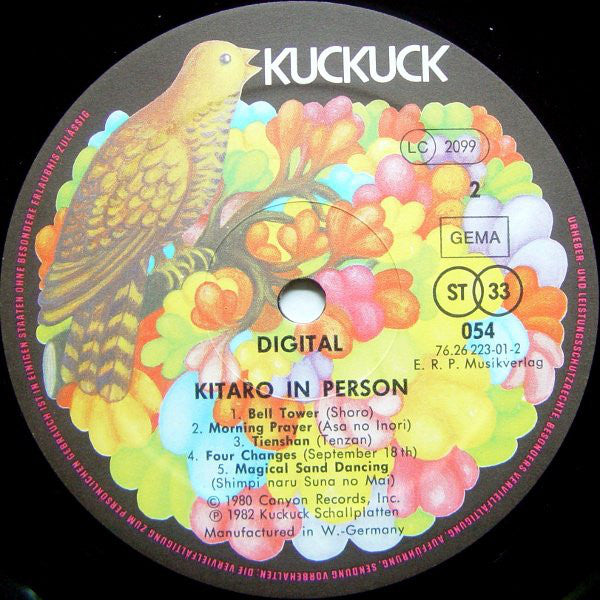 Kitaro : In Person Digital (LP, Album, RE)