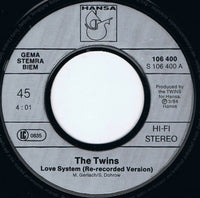 The Twins : Love System (Re-recorded Version) (7", Single)