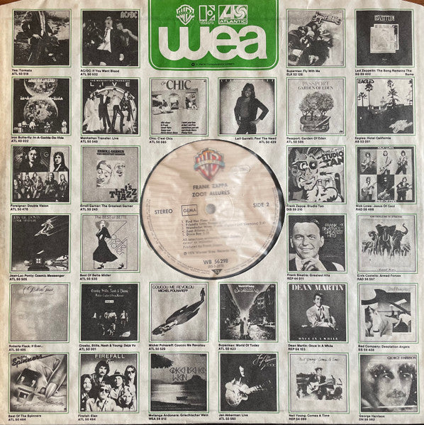 Zappa* : Zoot Allures (LP, Album, RP)