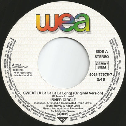 Inner Circle : Sweat (A La La La La Long) (7", Single, Lar)