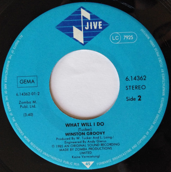Winston Groovy : Nightshift (7", Single)