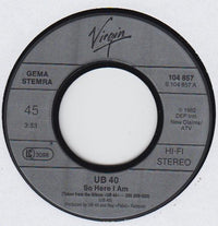 UB40 : So Here I Am / Love Is All (Is Alright) (7", Single)