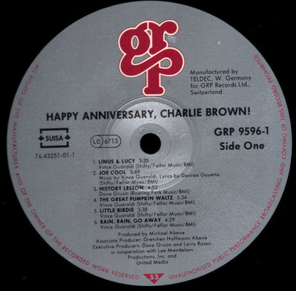 Various : Happy Anniversary, Charlie Brown! (LP, Album)
