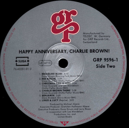 Various : Happy Anniversary, Charlie Brown! (LP, Album)
