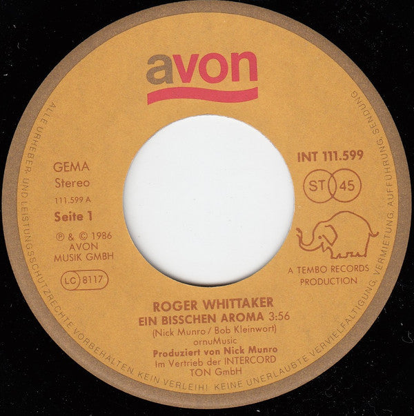 Roger Whittaker : Ein Bißchen Aroma (7", Single)