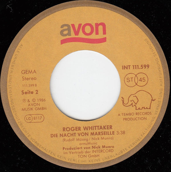 Roger Whittaker : Ein Bißchen Aroma (7", Single)
