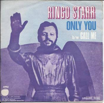 Ringo Starr : Only You (7", Single)