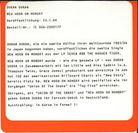 Duran Duran : New Moon On Monday (7", Single)