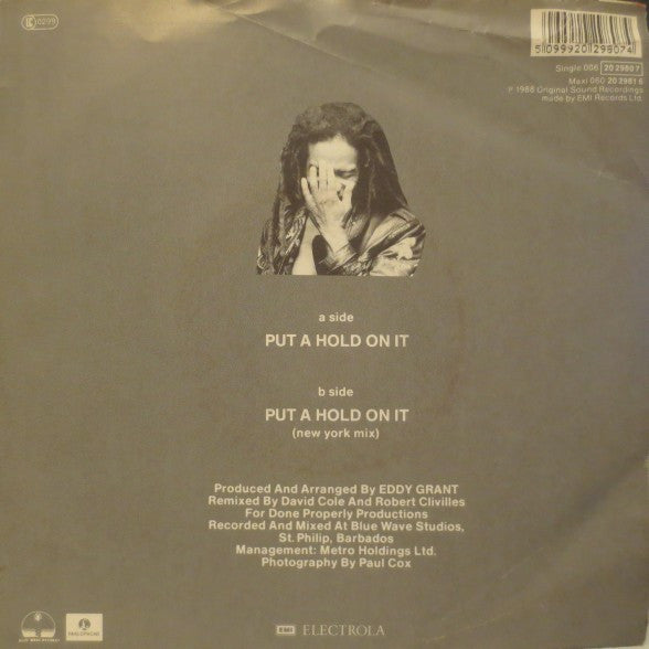 Eddy Grant : Put A Hold On It (7", Single)