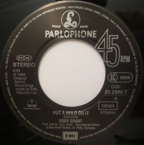 Eddy Grant : Put A Hold On It (7", Single)