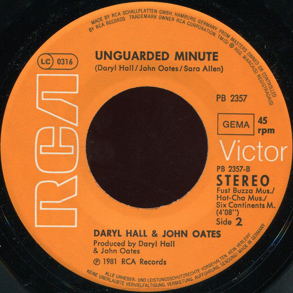 Daryl Hall & John Oates : I Can't Go For That (No Can Do) (7", Single)