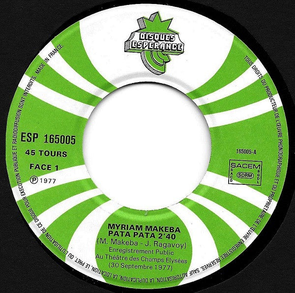 Miriam Makeba : Pata Pata (7")