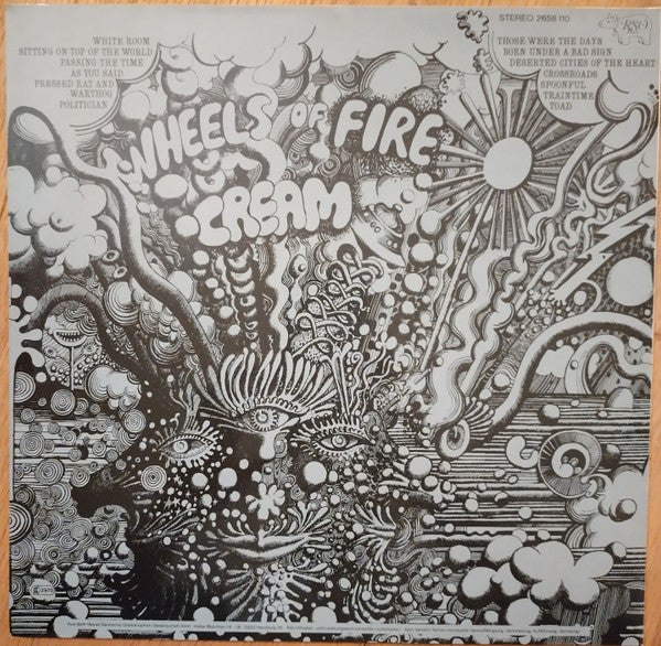 Cream (2) : Wheels Of Fire (2xLP, Album, RE, Gat)