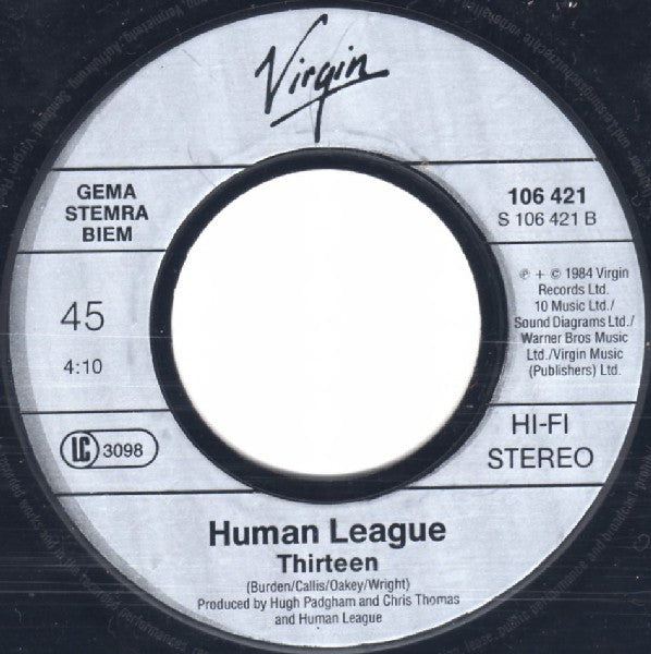The Human League : The Lebanon (7", Single)