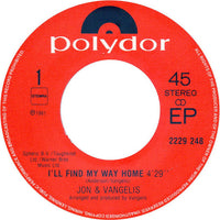 Jon & Vangelis : I'll Find My Way Home (7", EP)