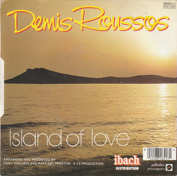 Demis Roussos : Island Of Love (7", Single)