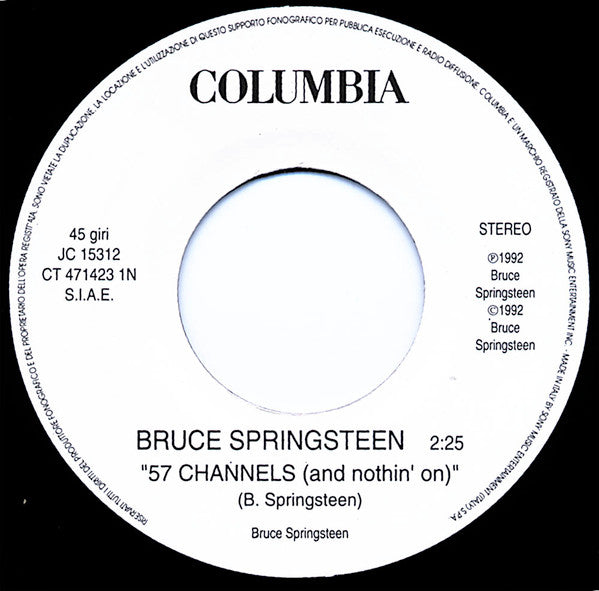 Bruce Springsteen / Elio E Le Storie Tese : 57 Channels (And Nothin' On) / Il Pipppero (7", Jukebox)