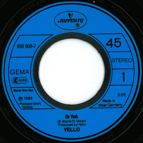 Yello : Oh Yeah (7", Single)
