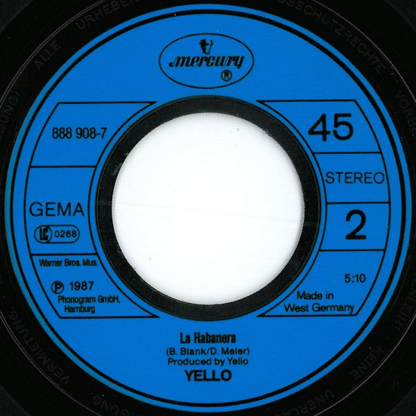 Yello : Oh Yeah (7", Single)