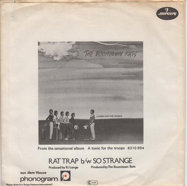 The Boomtown Rats : Rat Trap (7", Single)
