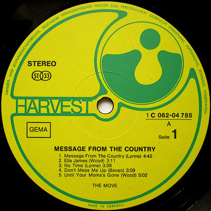 The Move : Message From The Country (LP, Album)