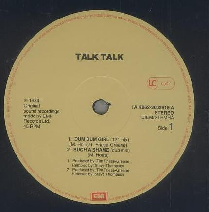 Talk Talk : Dum Dum Girl (12", Maxi)