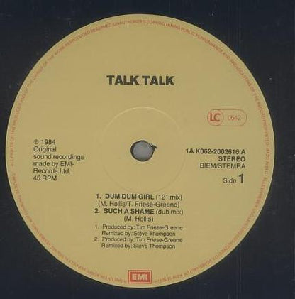 Talk Talk : Dum Dum Girl (12", Maxi)