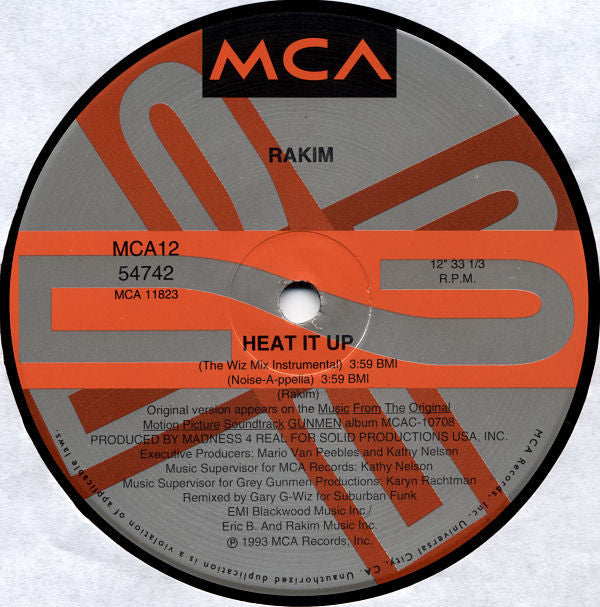 Rakim : Heat It Up (12", Single)