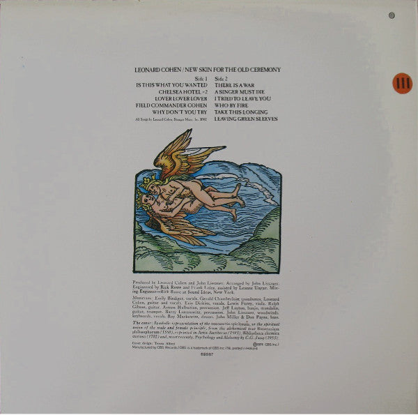Leonard Cohen : New Skin For The Old Ceremony (LP, Album, RE, RP)