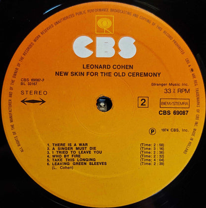 Leonard Cohen : New Skin For The Old Ceremony (LP, Album, RE, RP)