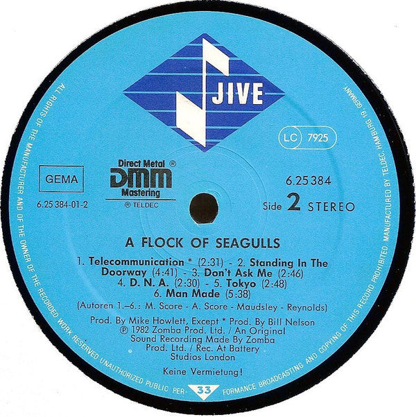A Flock Of Seagulls : A Flock Of Seagulls (LP, Album)