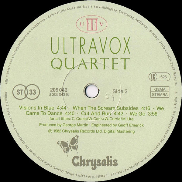 Ultravox : Quartet (LP, Album)
