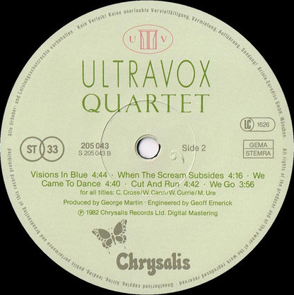 Ultravox : Quartet (LP, Album)