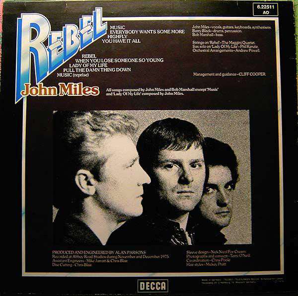 John Miles : Rebel (LP, Album)
