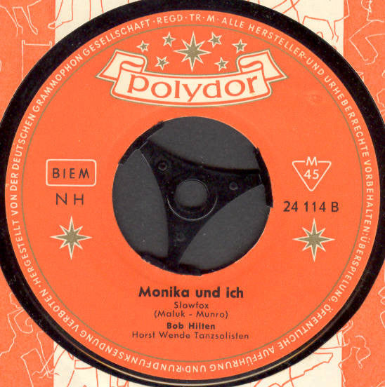 Bob Hilten : Niemals Mehr ... (Angel Face) (7", Mono)