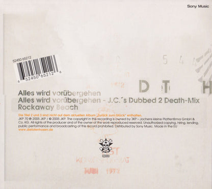Die Toten Hosen : Alles Wird Vorübergehen (CD, Maxi, Dig)