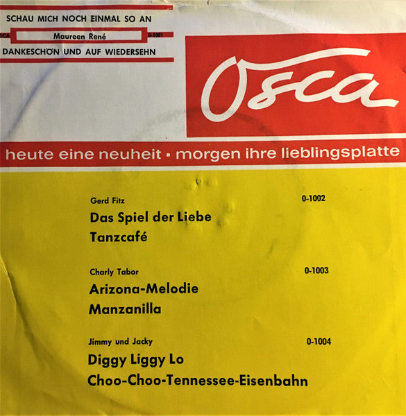 Maureen René : Schau Mich Noch Einmal So An / Dankeschön Und Auf Wiedersehn (7", Mono)