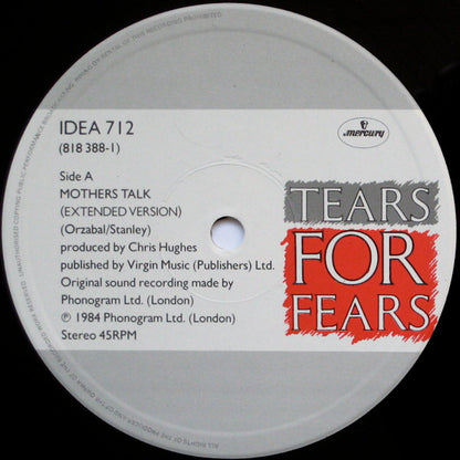 Tears For Fears : Mothers Talk (Extended Version) (12", Single)