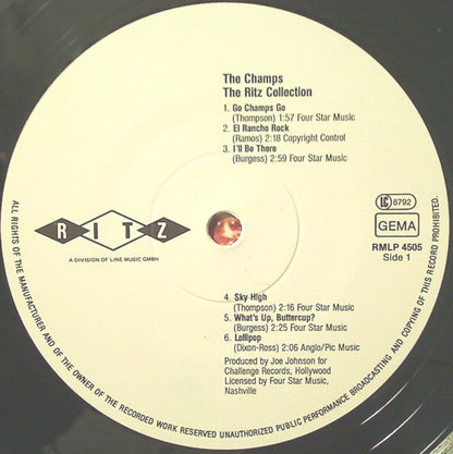 The Champs : The Ritz Collection (LP, Album, RE)
