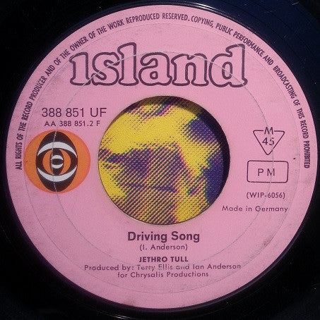 Jethro Tull : Living In The Past / Driving Song (7", Single, Mono)