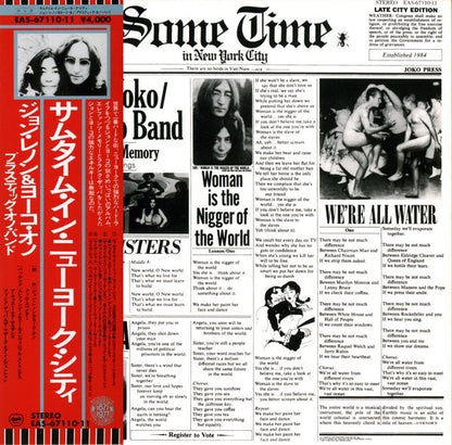 John & Yoko* / Plastic Ono Band* With Elephant's Memory* And Invisible Strings : Some Time In New York City (2xLP, Album)