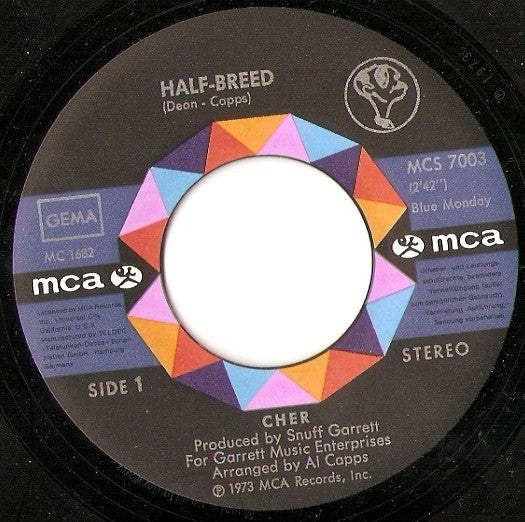 Cher : Half-Breed (7", Single)