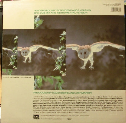 David Bowie : Underground (Extended Dance Mix) (12", Maxi, Single)