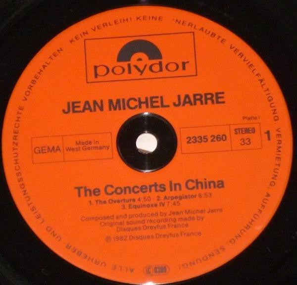 Jean-Michel Jarre : The Concerts In China (2xLP, Album, Inj)