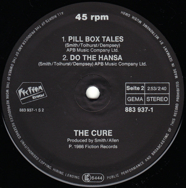 The Cure : Boys Don't Cry (New Voice • Club Mix) (12", Maxi)